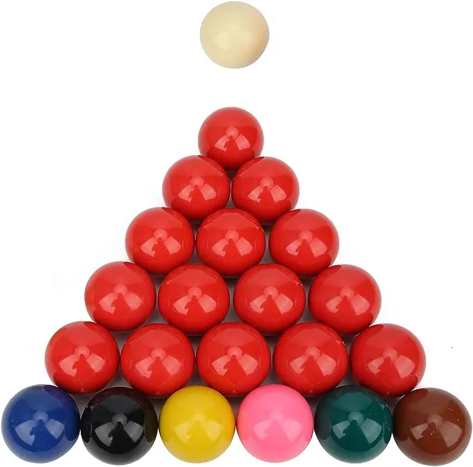 Snooker Billiard Balls Standard Size Cue Balls 52.2mm / 2.1in 22Pcs Whole Set