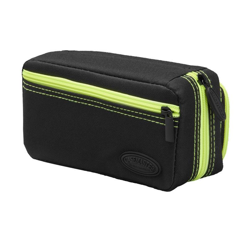 Casemaster Plazma Pro Dart Case Black with Yellow Trim and Phone Pocket