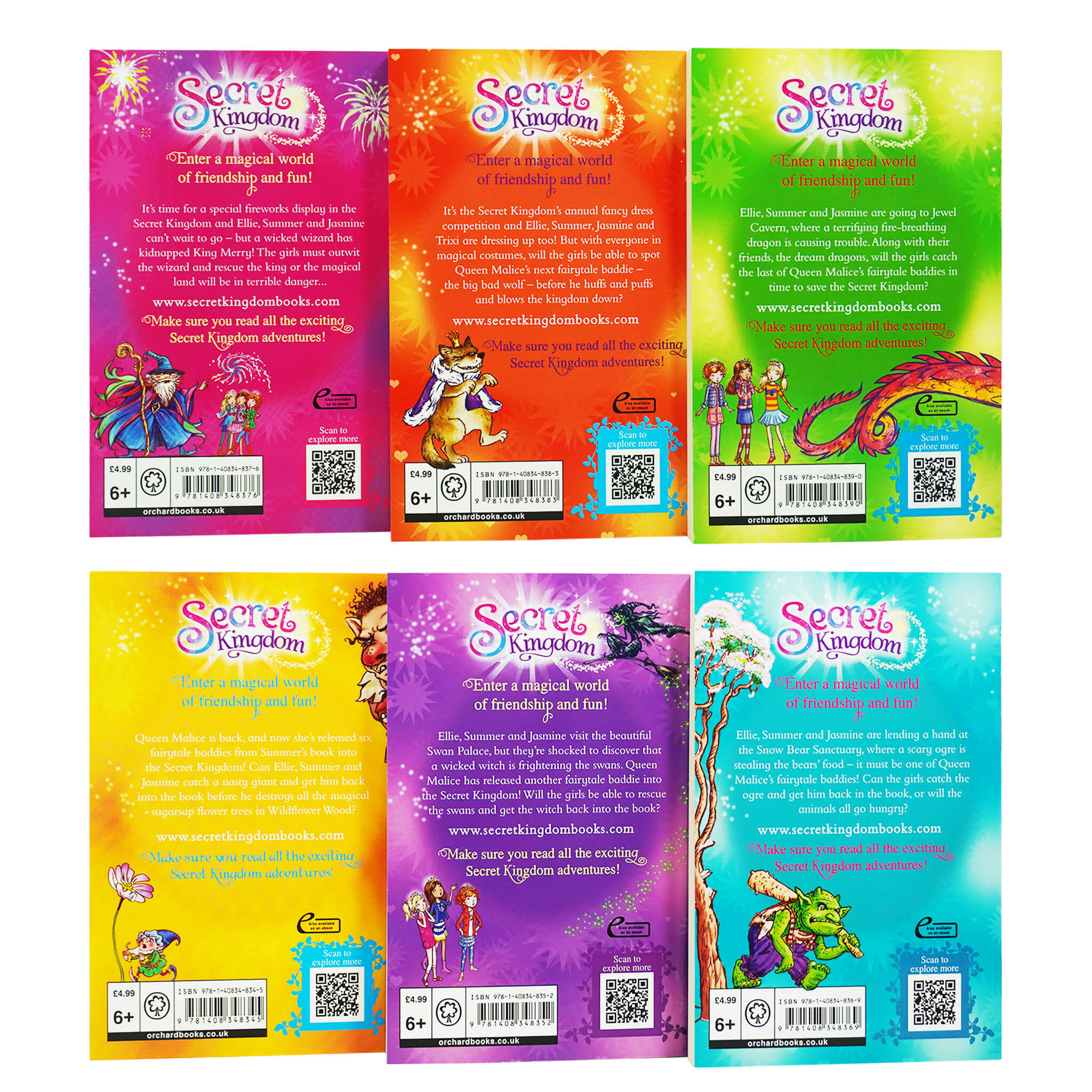 Secret Kingdom Series 3 Set 6 Books by Rosie Banks - Ages 5-7 - Paperback