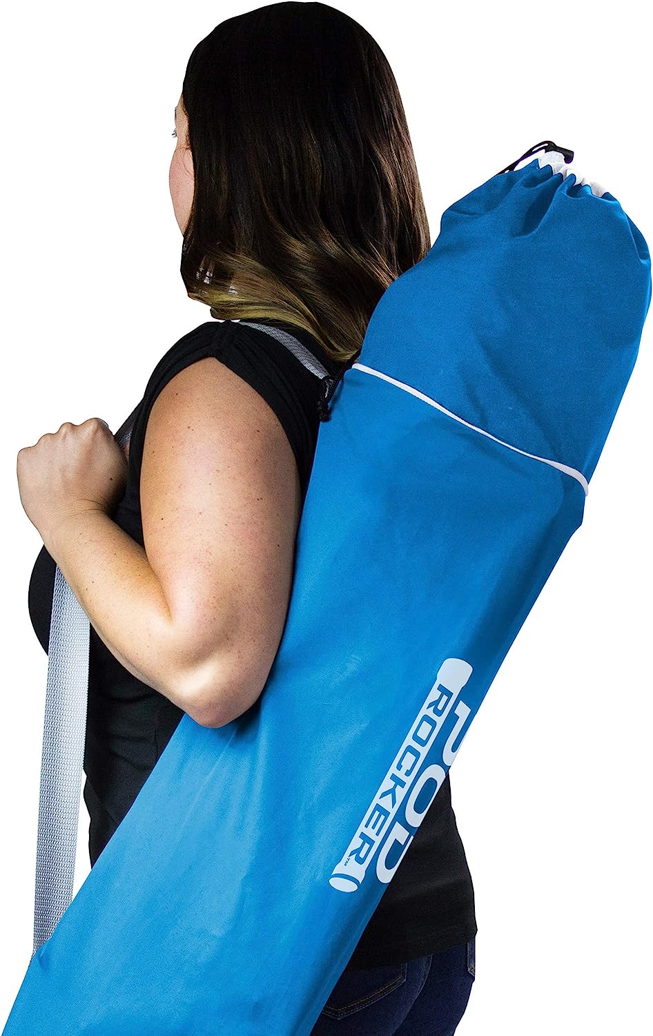 Outdoor Freestyle Rocker Portable Rocking Chair & Outdoor Camping Chair, ergonomic Nylon, Indigo Blue