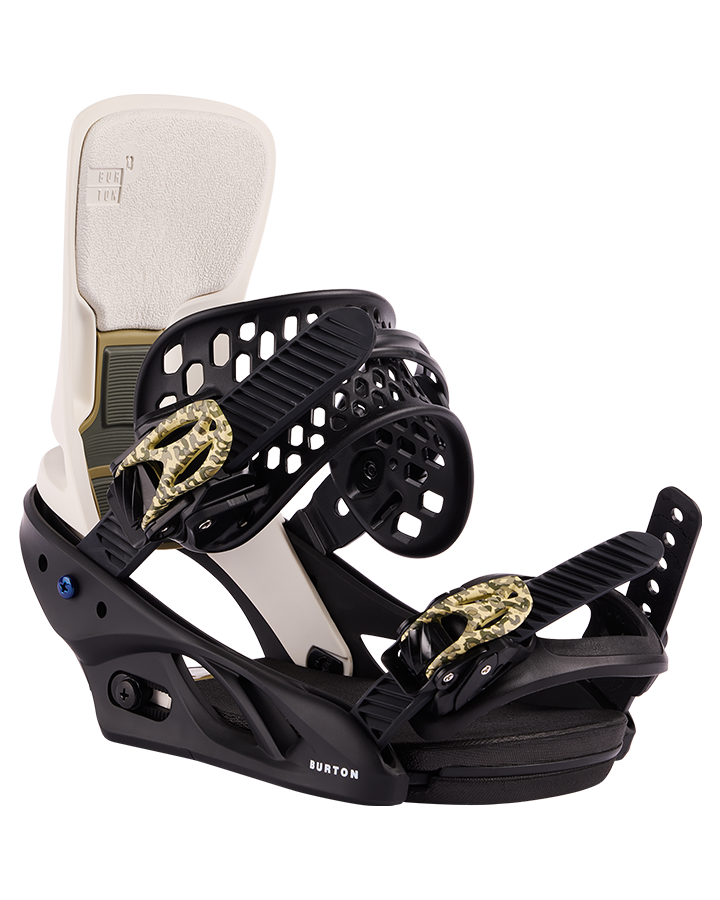 Burton Womens Lexa X Re:Flex Snowboard Bindings - Black/Stout White/Logo - 2023