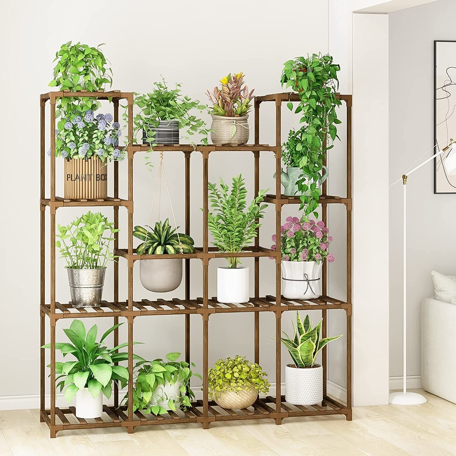 Plant stand indoor plant stand wooden outdoor multi-layer plant stand