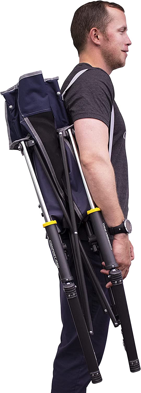 Outdoor Freestyle Rocker Portable Rocking Chair & Outdoor Camping Chair, ergonomic Nylon, Indigo Blue