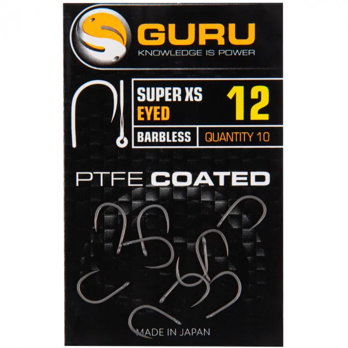 Guru Super XS Eyed Hooks Barbless