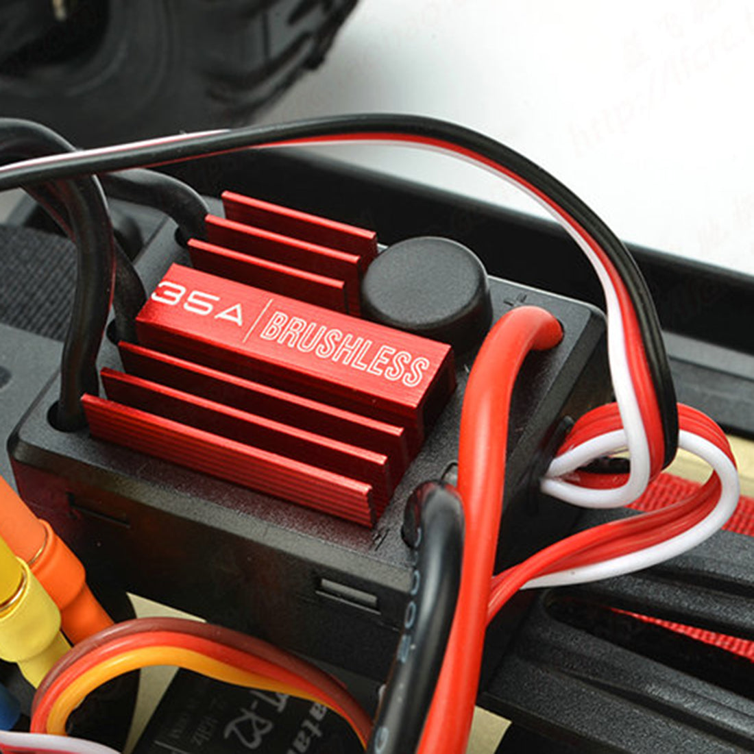 LC Racing EMB-MTH 1:14 2.4G 50+KM/H Remote Control Car 4WD Brushless Electric RC Off-road Vehicle Monster Trunk Model - RTR