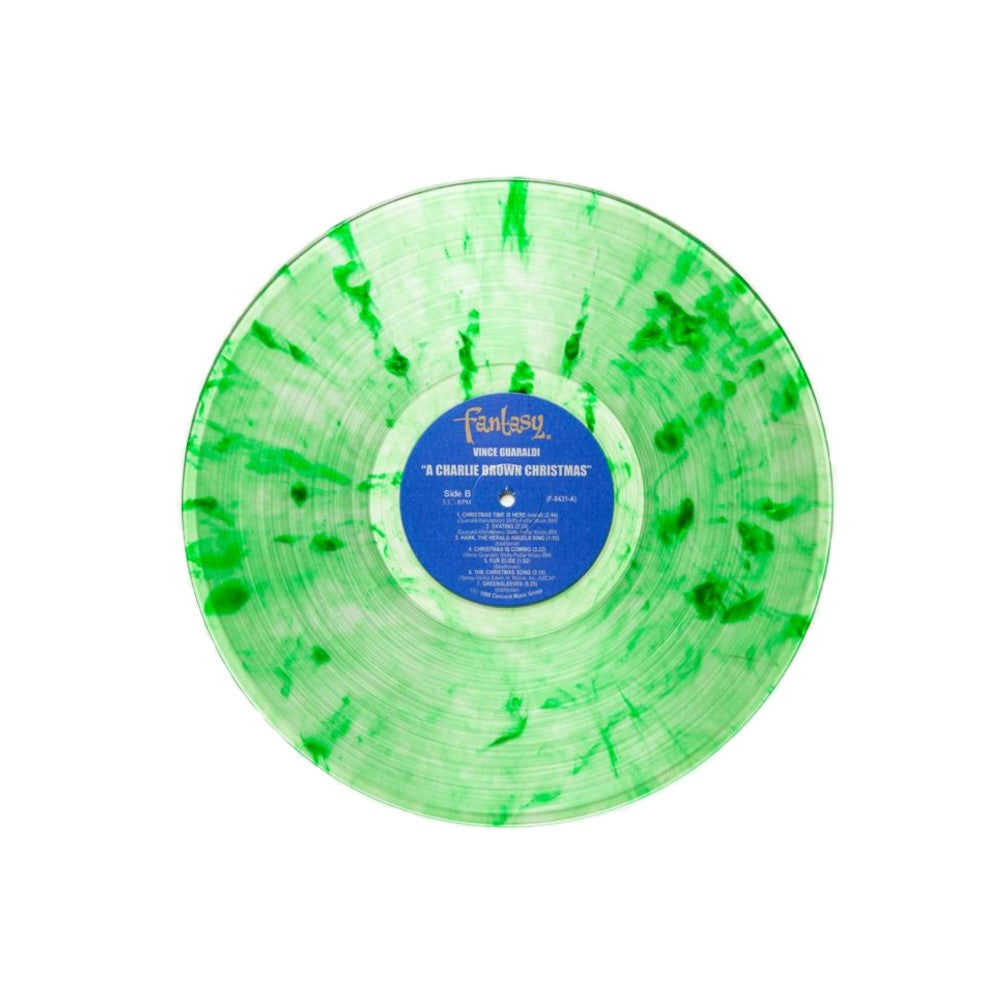 Vince Guaraldi Trio - A Charlie Brown Christmas Exclusive Green Swirl Vinyl LP Limited Edition Sleeve With Silver Foil Cover