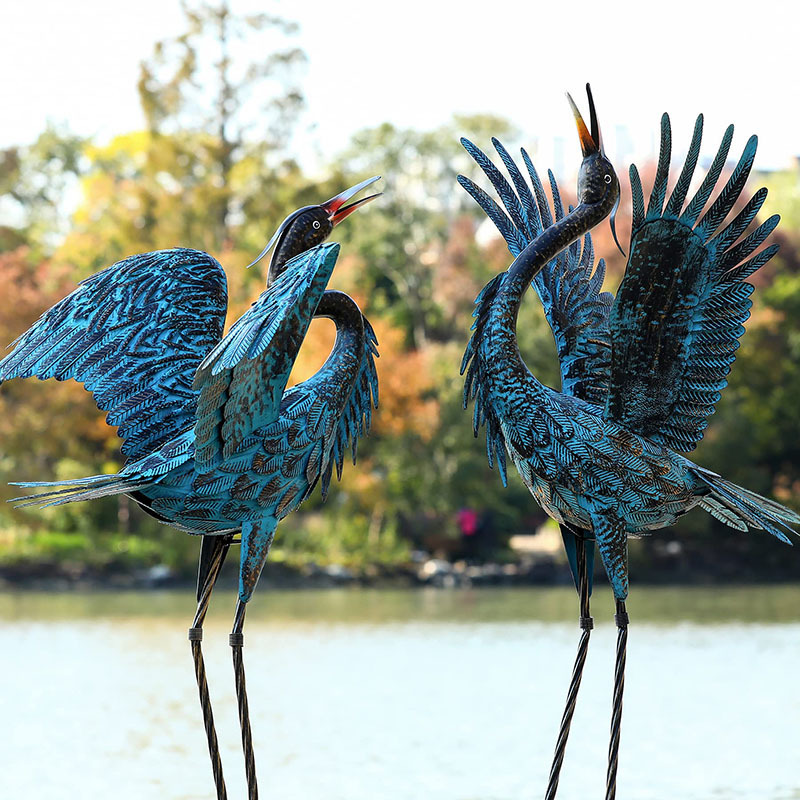 💥Save 75% off 🦩Garden Crane Sculptures and Statues