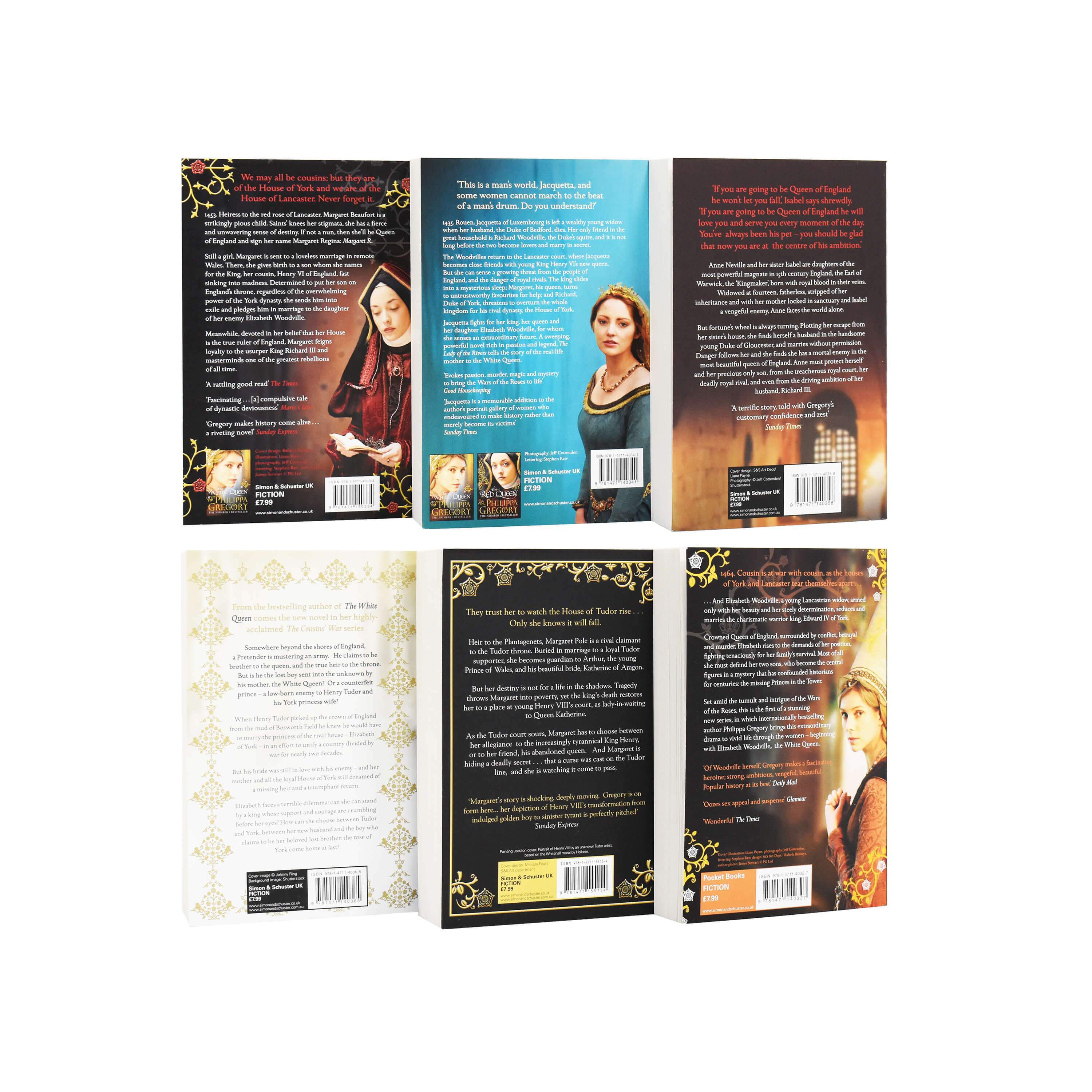 Cousins War Series 6 Books Set By Philippa Gregory - Fiction - Paperback