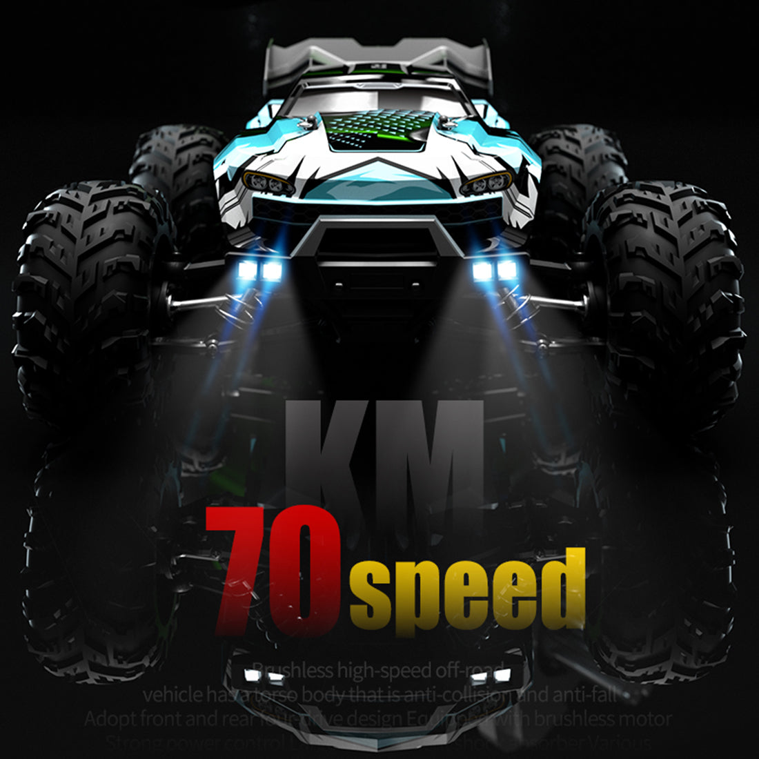SUCHIYU 1/16 4WD 70+KM/H 2.4G RC Electric Brushless All-terrain Off-road Monster Truck Vehicle Toys Gifts