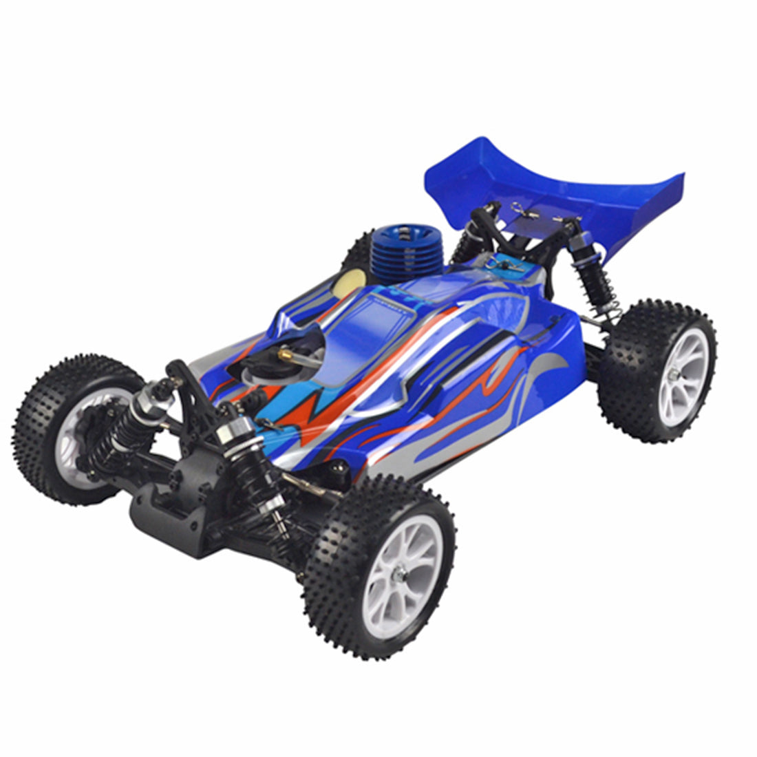 VRX RH1006 RC Car 1/10 2.4G 4WD 75km/h High Speed Force 18 Gas Engine RTR Truck - Blue