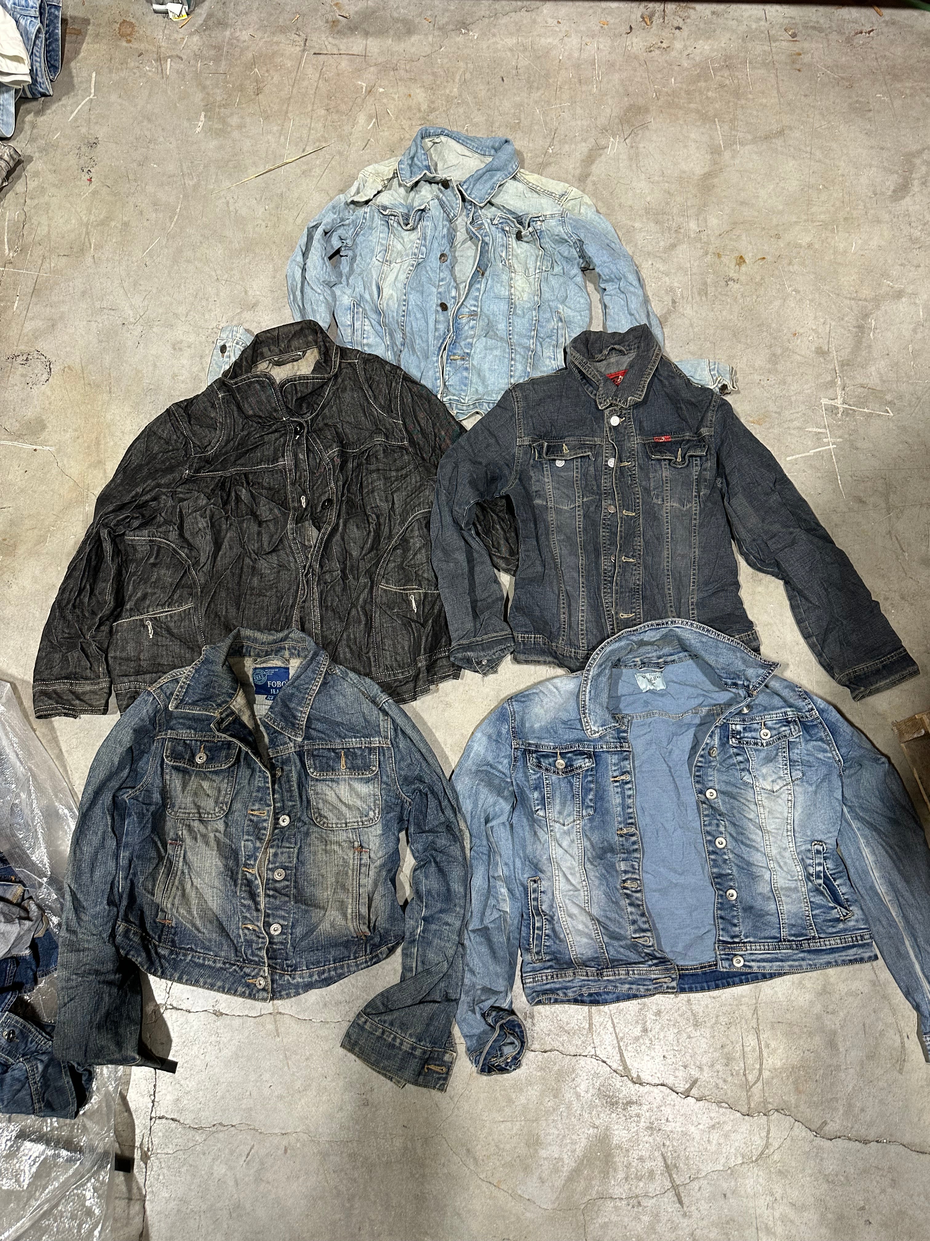 100LB Women's Denim Jackets Bale