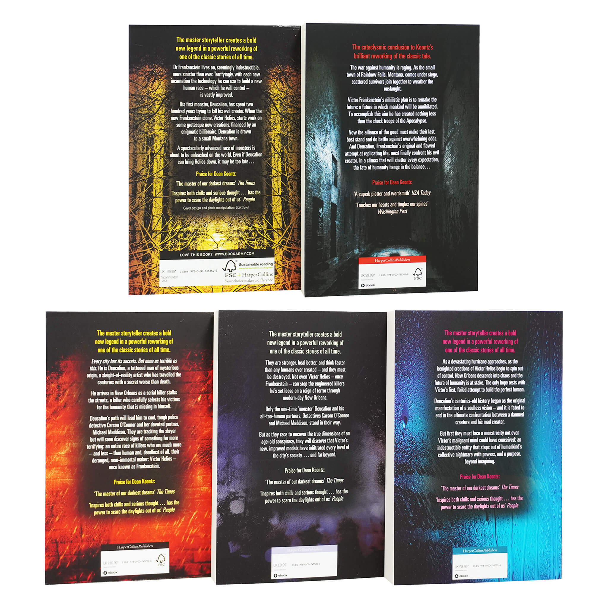 Frankenstein Series 5 Books Collection Set by Dean Koontz - Ages 12+ - Paperback