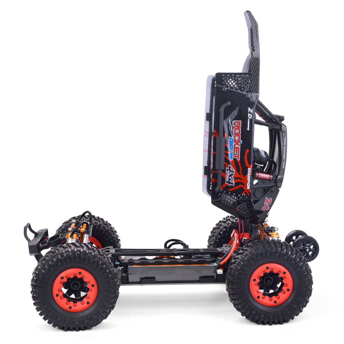 ZD Racing ROCKET DBX-10 1/10 4WD 80KM/H 2.4G RC Car Brushless Motor High-speed Remote Control Desert Off-road Vehicle with Spare Tire - RTR