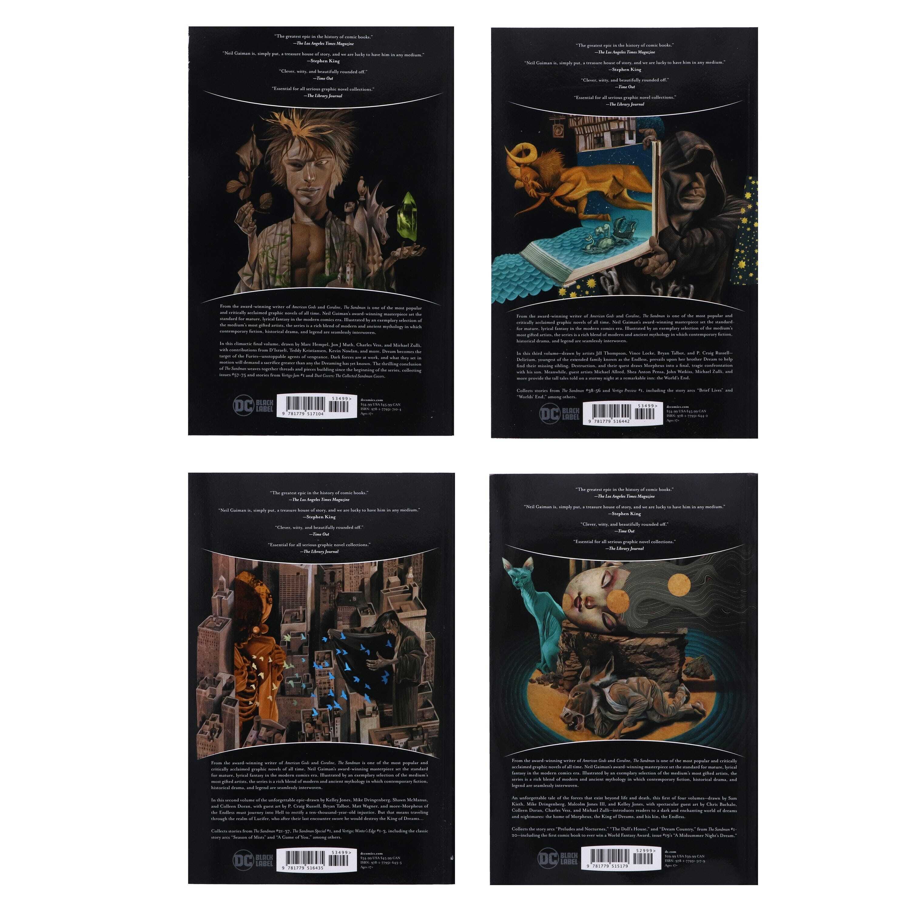 The Sandman Complete Collection by Neil Gaiman & Others 4 Books Set - Age 17+ - Paperback