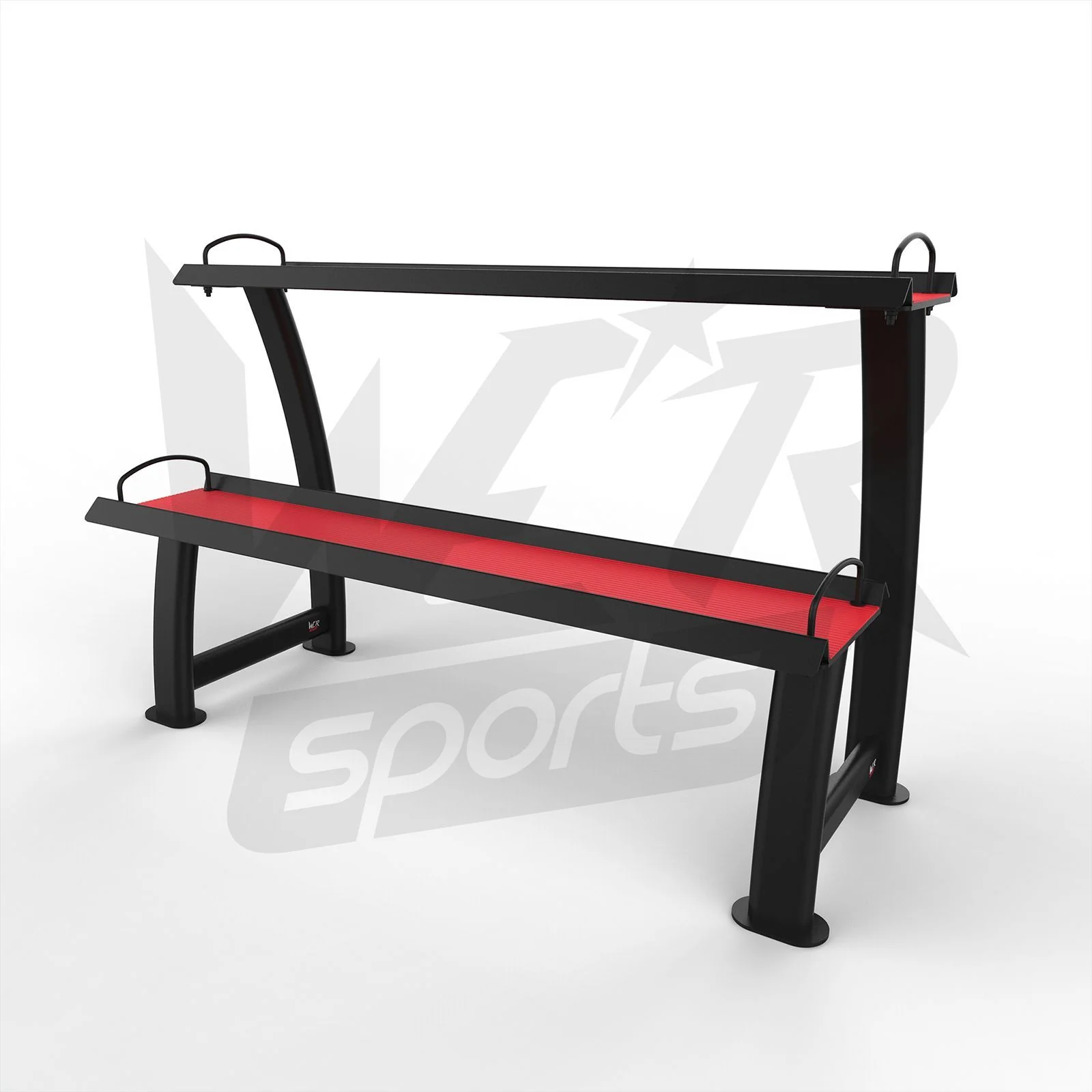 2 Tier Home Gym Kettlebell Weight Storage Display Stand Rack For Kettlebells