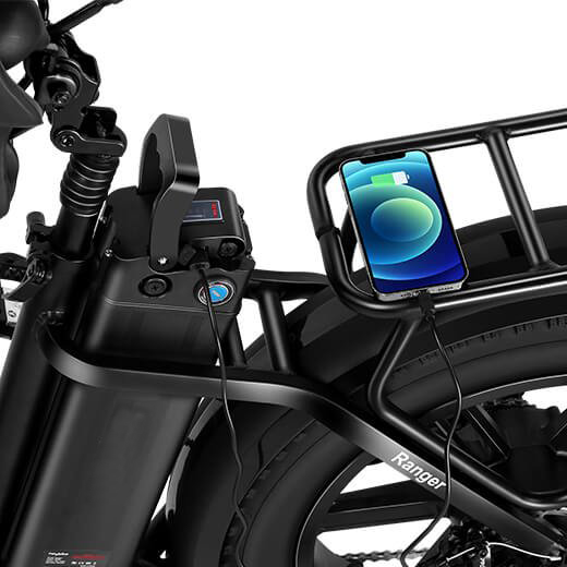 ✨ Outdoor foldable electric bicycle with replaceable 48V / 15Ah lithium battery✨