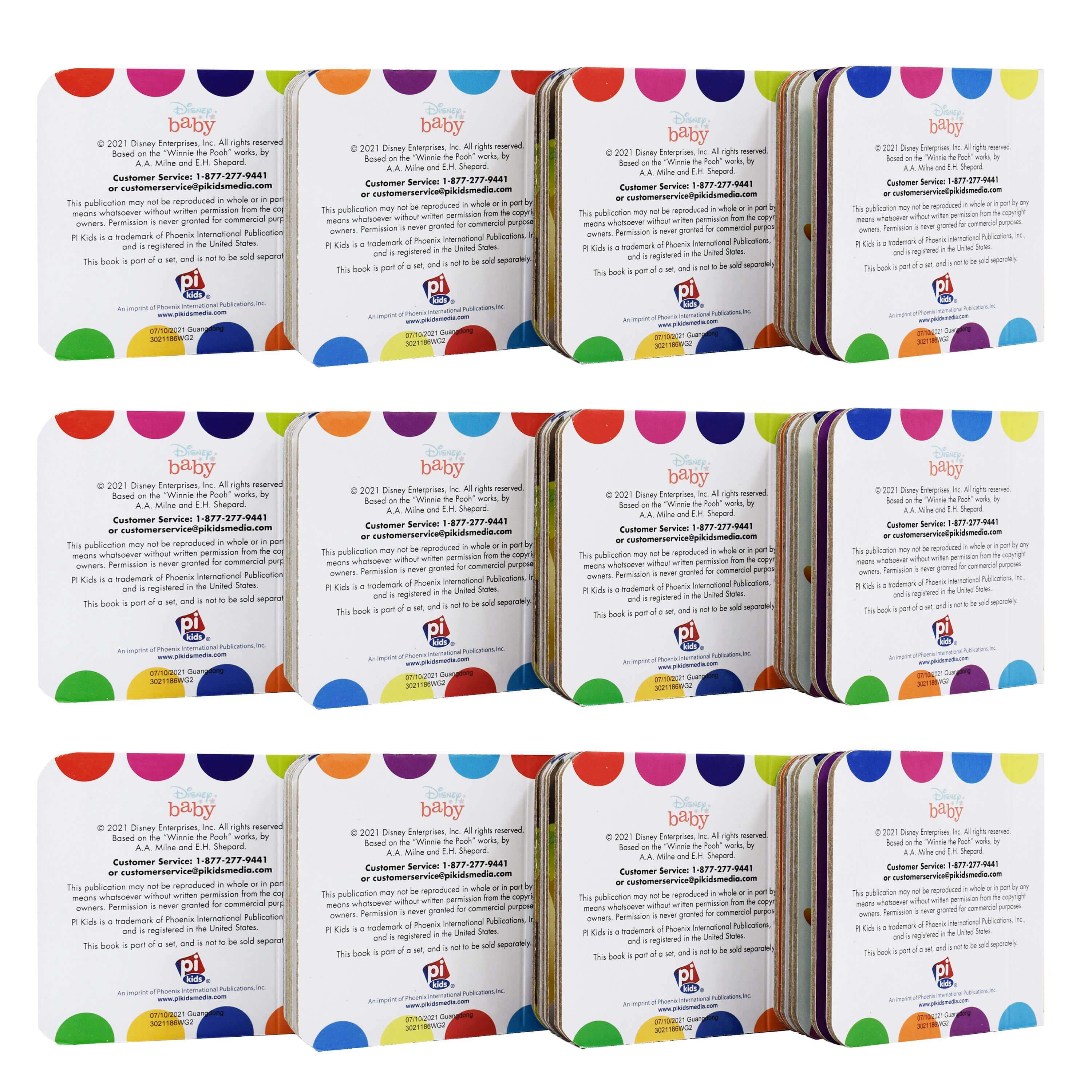 Disney Baby - Winnie the Pooh - My First Library Board Book Block 12-Book Set - Ages 0-5 - Board Book