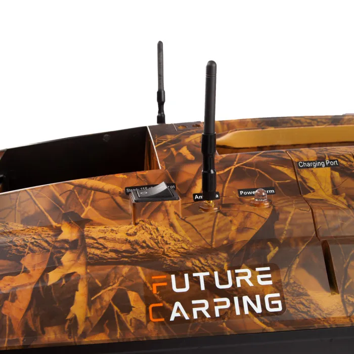 Future Carping V80 Camo Fishing Bait Boat with GPS & Fish Finder