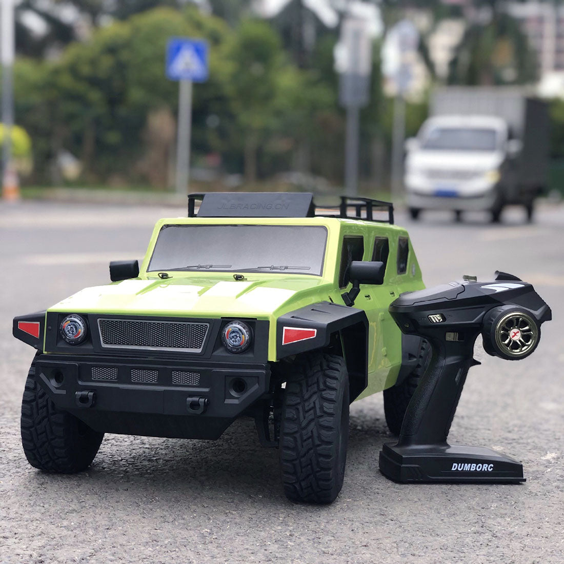 JLB Racing 1/8 4WD RC Crawler Brushed Waterproof Remote Control Car Vehicle with Portal Axle - RTR