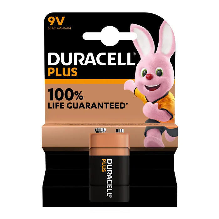 Duracell Plus 100% Power 9V - 1 Pack