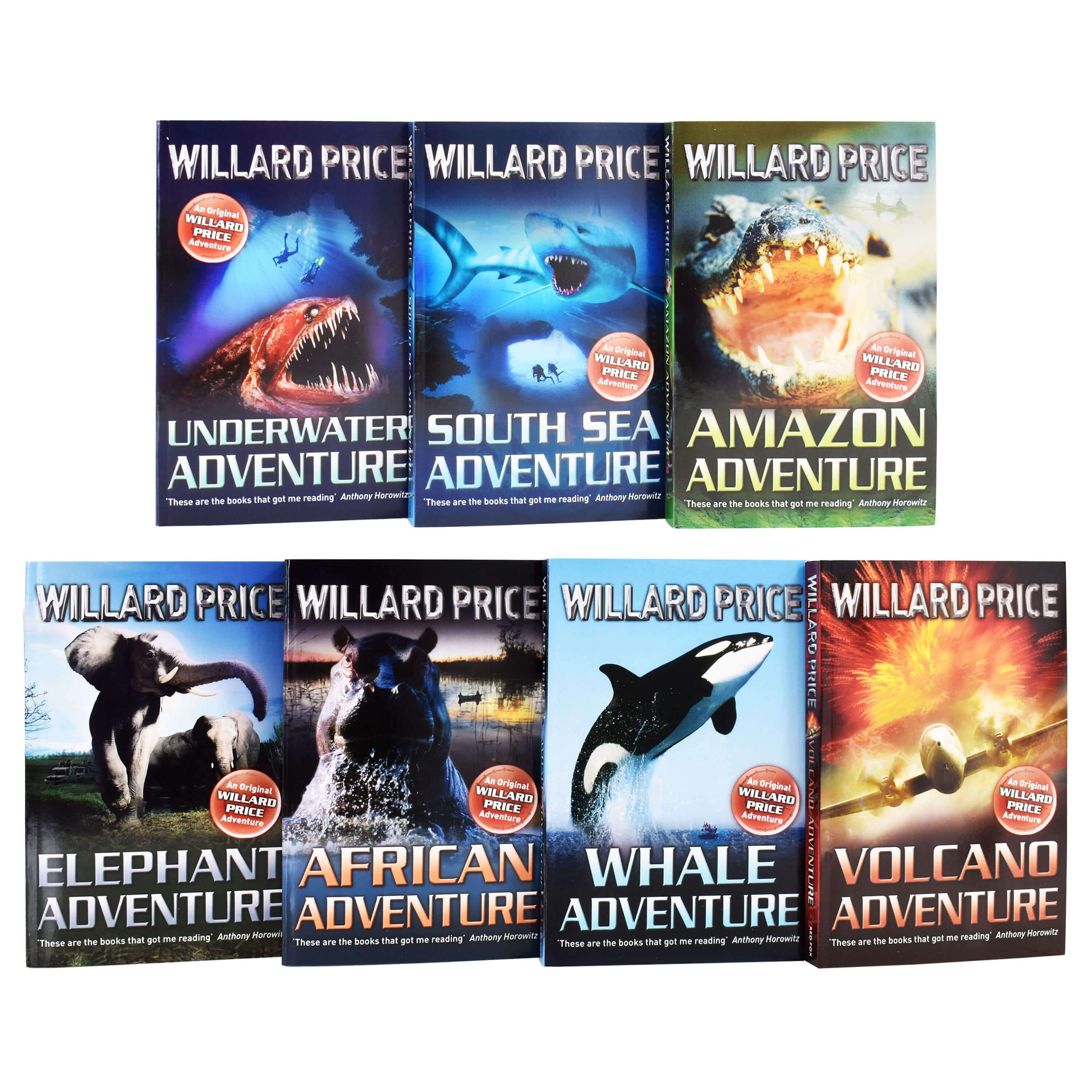 Hal & Roger Hunt Adventures by Willard Price: Books 1-7 Collection Set - Ages 9+ - Paperback