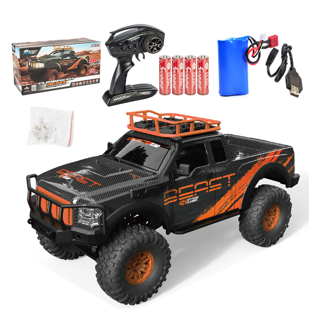HB 1:10 15KM/H 2.4G 4WD RC Car Climber Vehicle Truck Model Toy with LED - RTR