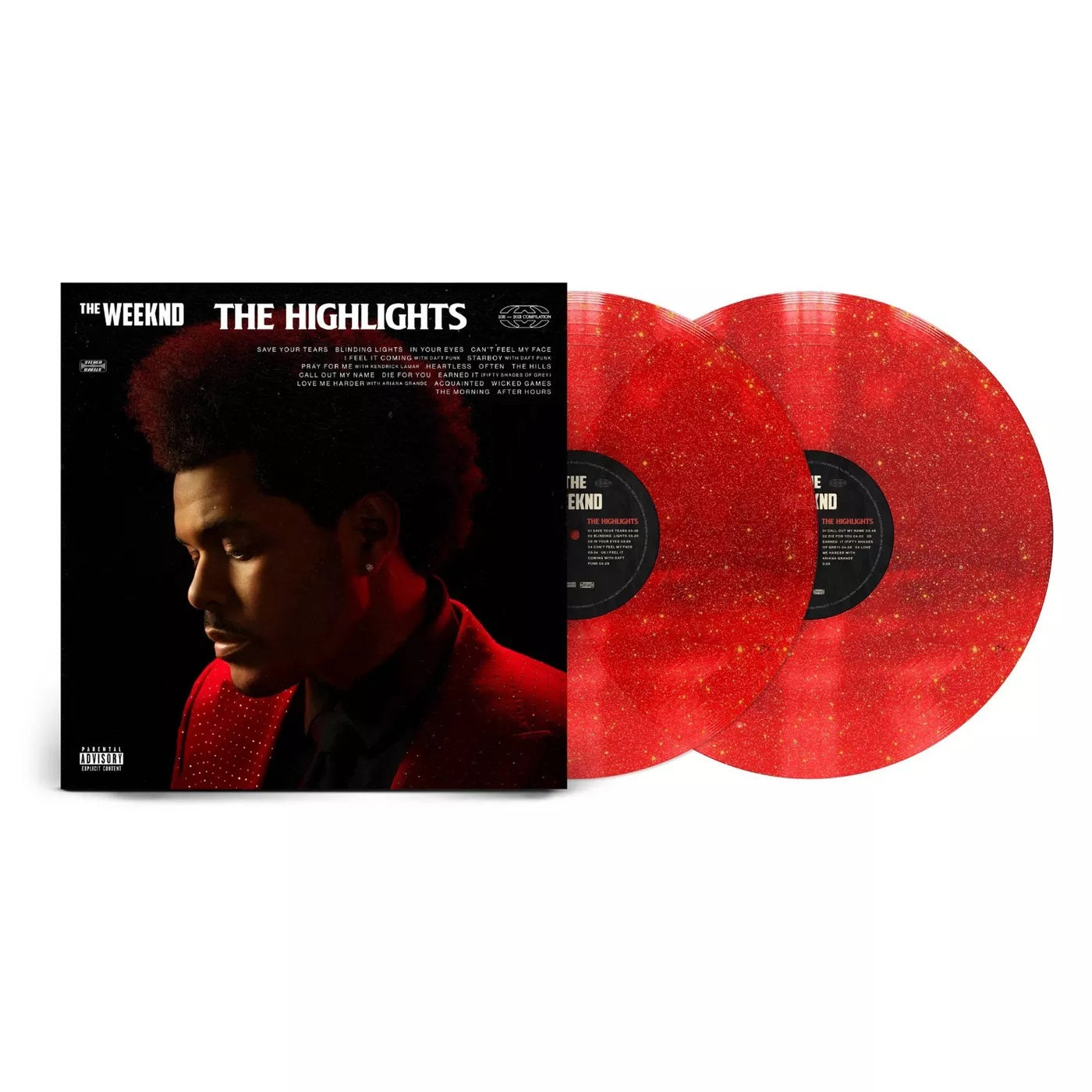 The Weeknd - The Highlights Exclusive Red Sparkle Color Vinyl 2x LP Record