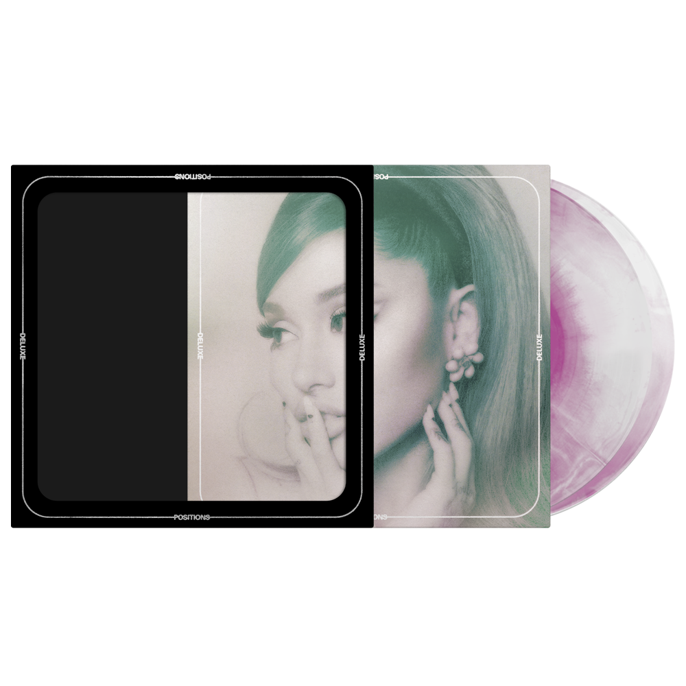 Ariana Grande - Positions Exclusive Deluxe Periwinkle & Clear Swirl Vinyl LP Record