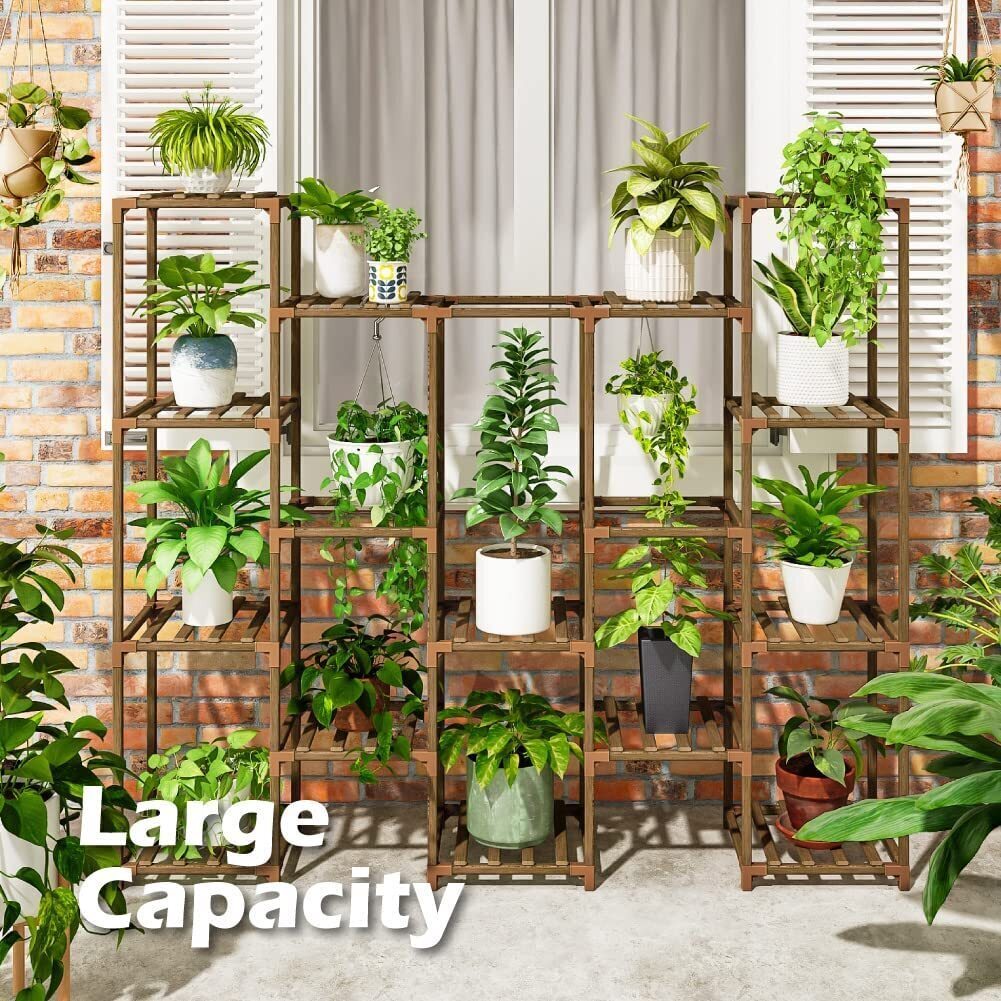 Plant stand indoor plant stand wooden outdoor multi-layer plant stand