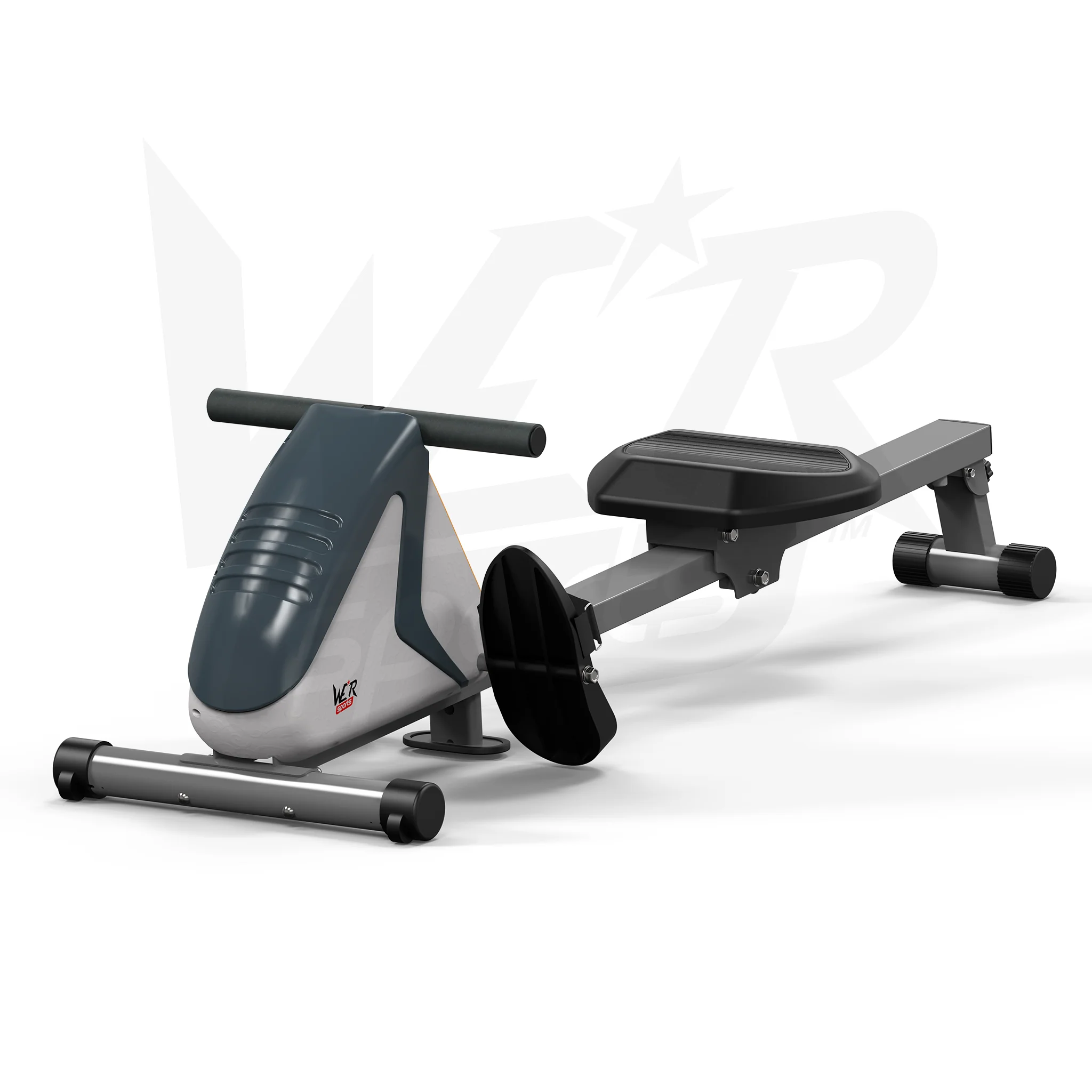 RevXtreme RowX 2 Magnetic Rowing Machine WHITE-SILVER