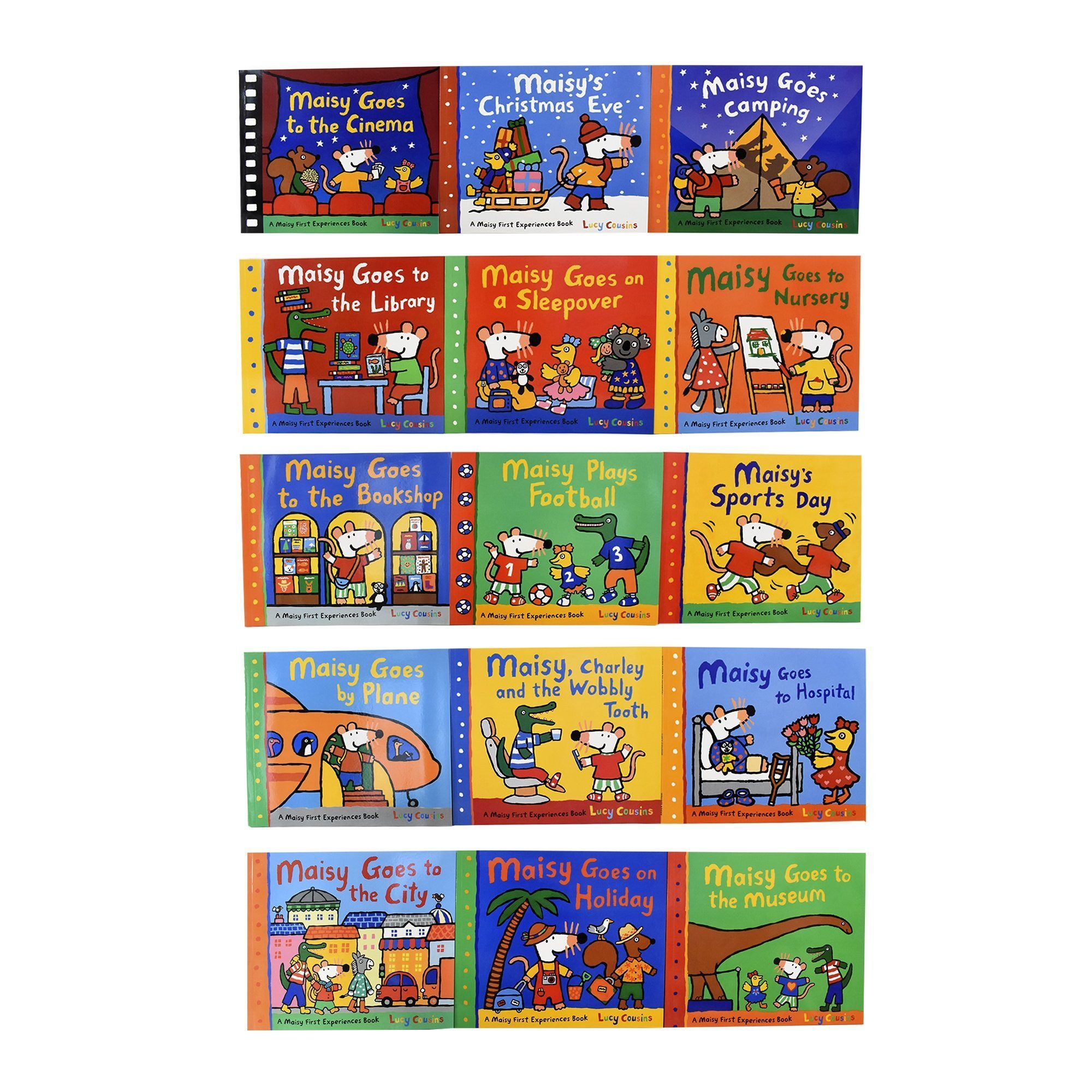 Maisy Mouse First Experience 15 Books Children Set By Lucy Cousins - Ages 0-5 - Paperback