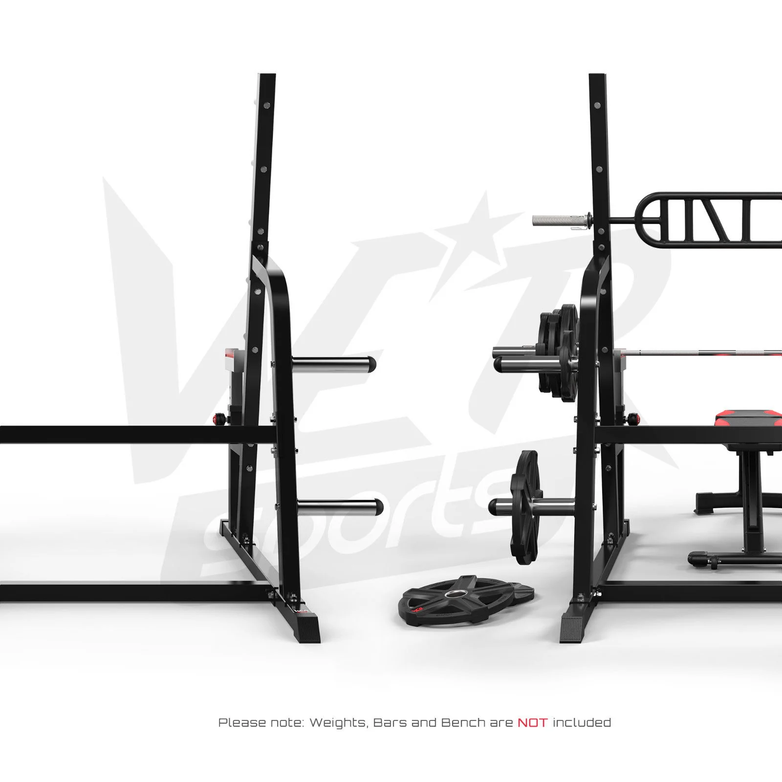RackXPower Adjustable Weight Lifting Squat Rack