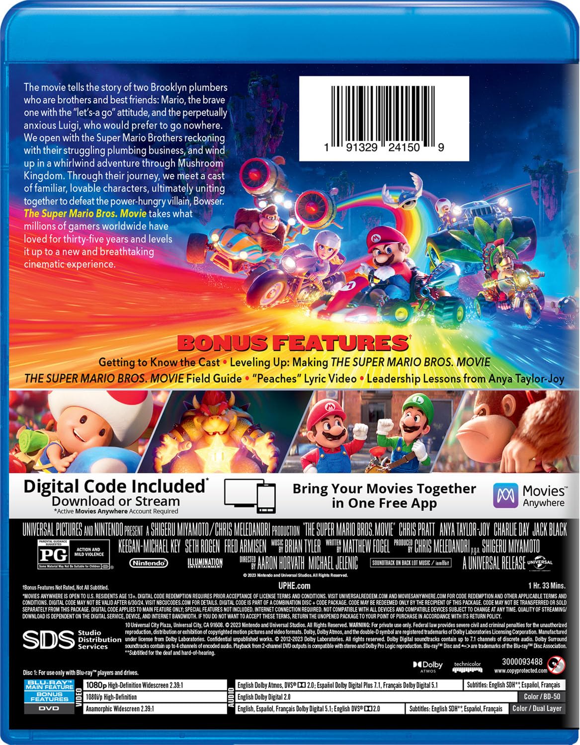 The Super Mario Bros. Movie - Power Up Edition Blu-ray + DVD + Digital