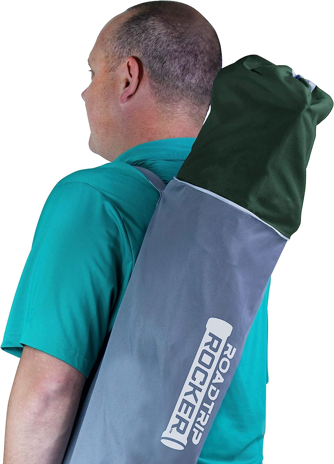 Outdoor Freestyle Rocker Portable Rocking Chair & Outdoor Camping Chair, ergonomic Nylon, Indigo Blue