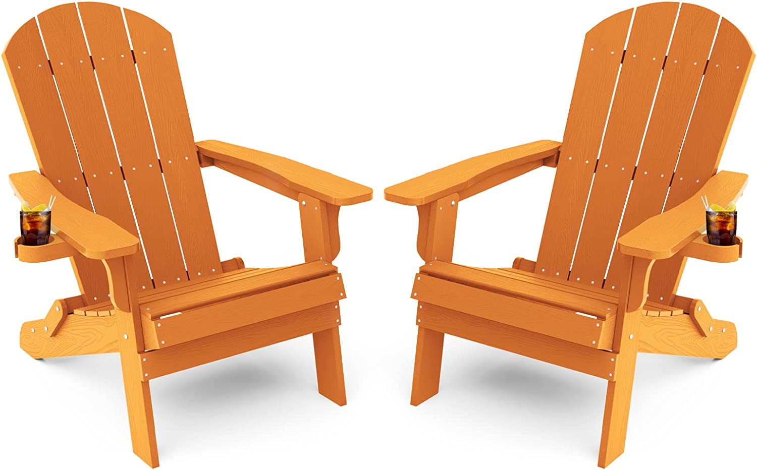 Adirondack Chair ,Patio Chairs 5 Steps Easy Installation,Widely Used in Outdoor, Fire Pit, Deck, Outside, Garden, Campfire Chairs