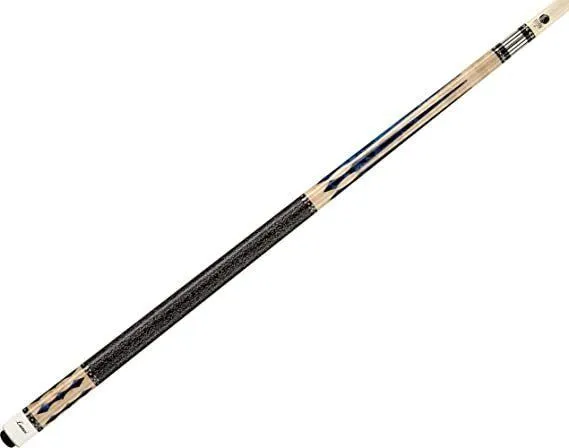 Custom Super Birds-Eye Pool Cue with Blue Luster Inlays