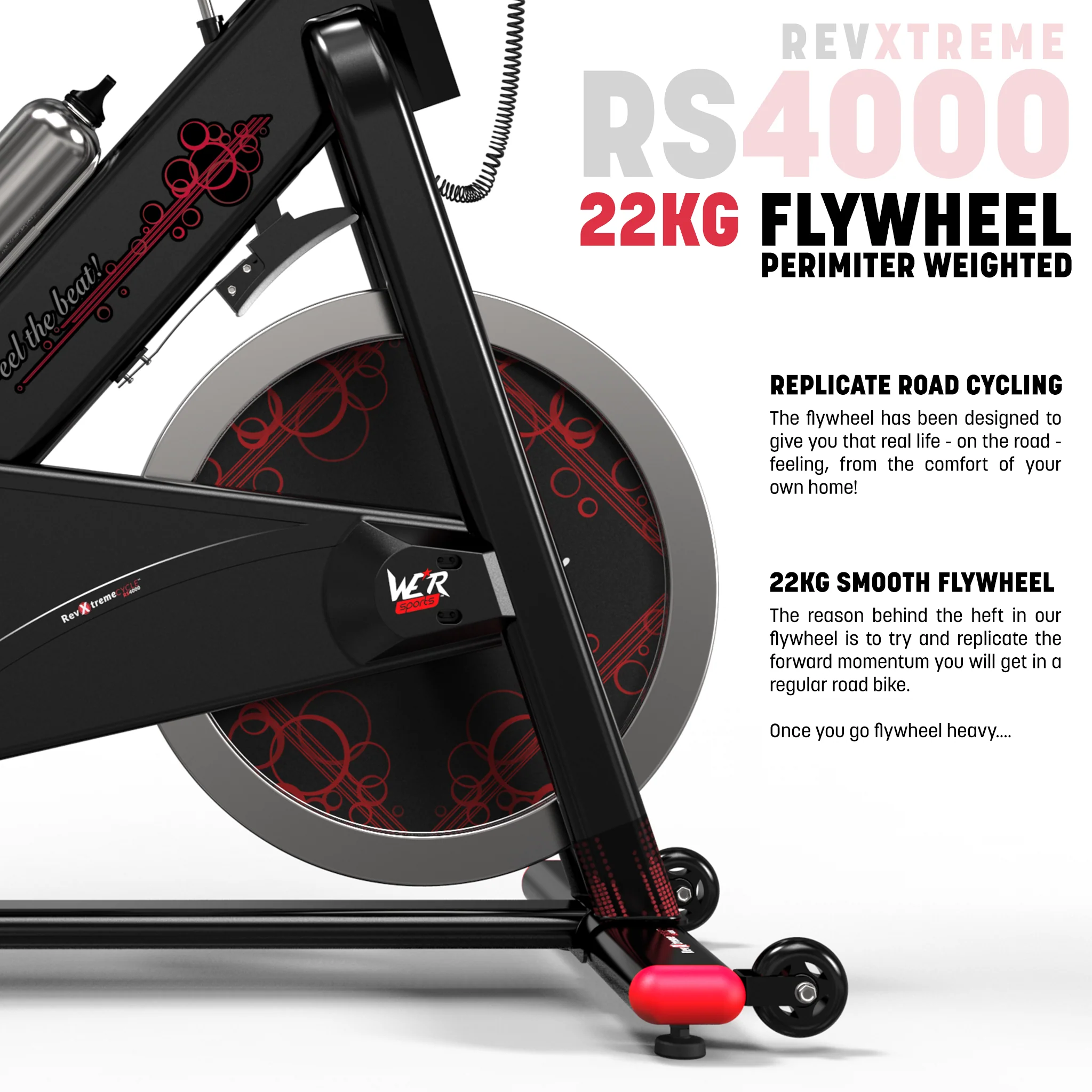RevXtreme VenomX Indoor Cardio Spin Bike (With screen)