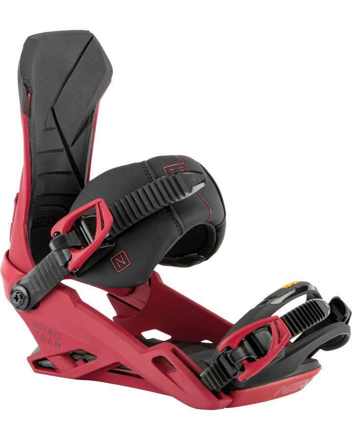 Nitro Team Snowboard Bindings - Red - 2022