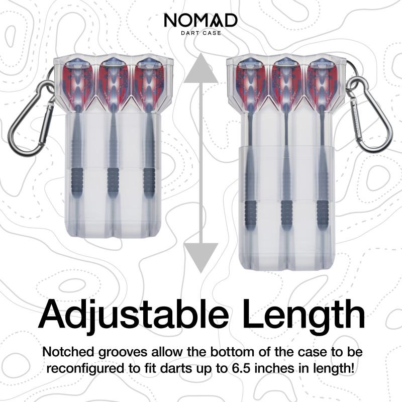 Casemaster Nomad Adjustable Dart Case Clear