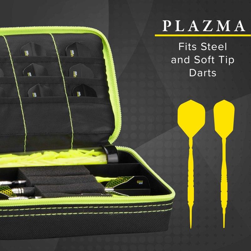 Casemaster Plazma Dart Case Black with Yellow Trim