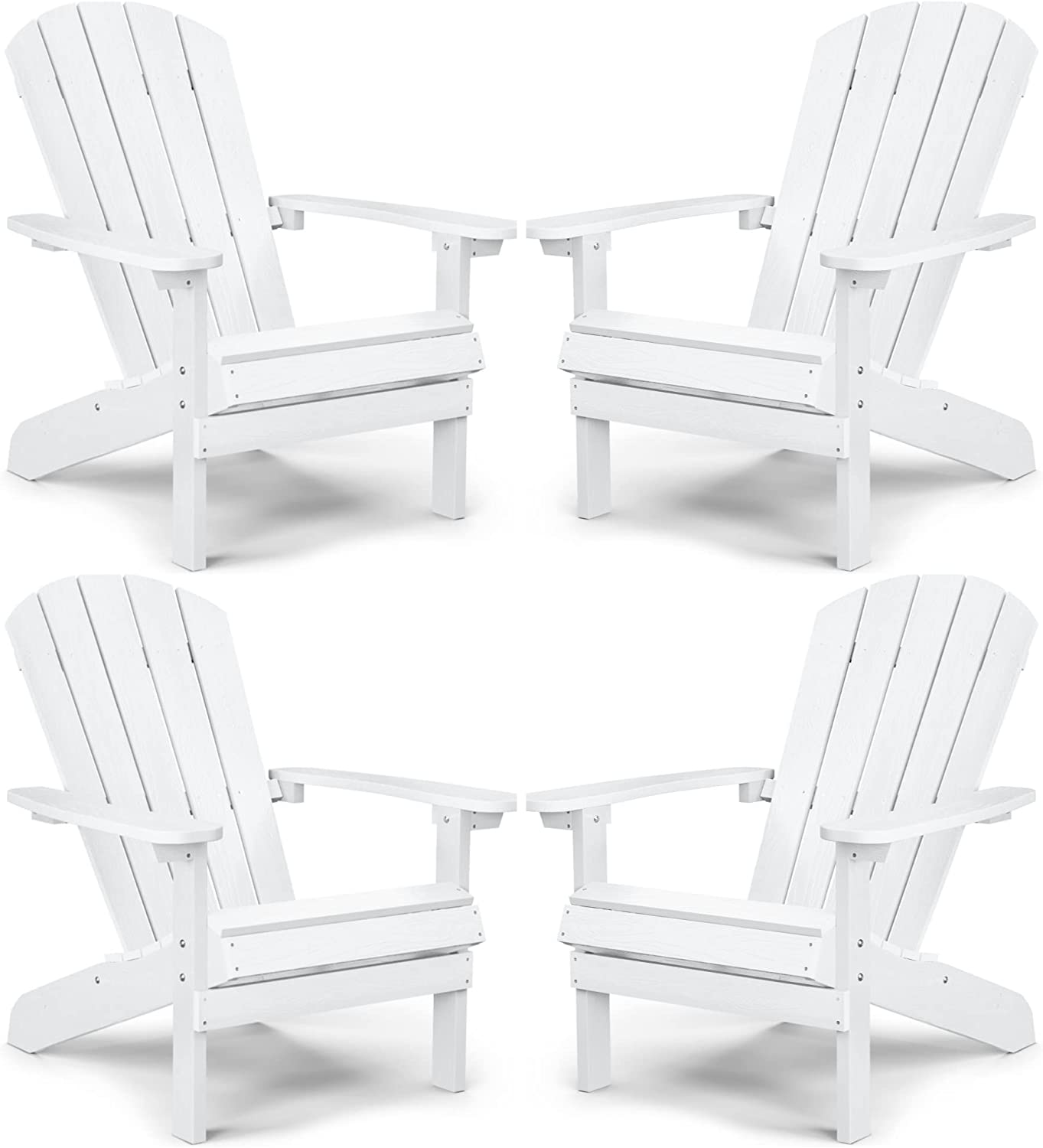 Adirondack Chair ,Patio Chairs 5 Steps Easy Installation,Widely Used in Outdoor, Fire Pit, Deck, Outside, Garden, Campfire Chairs