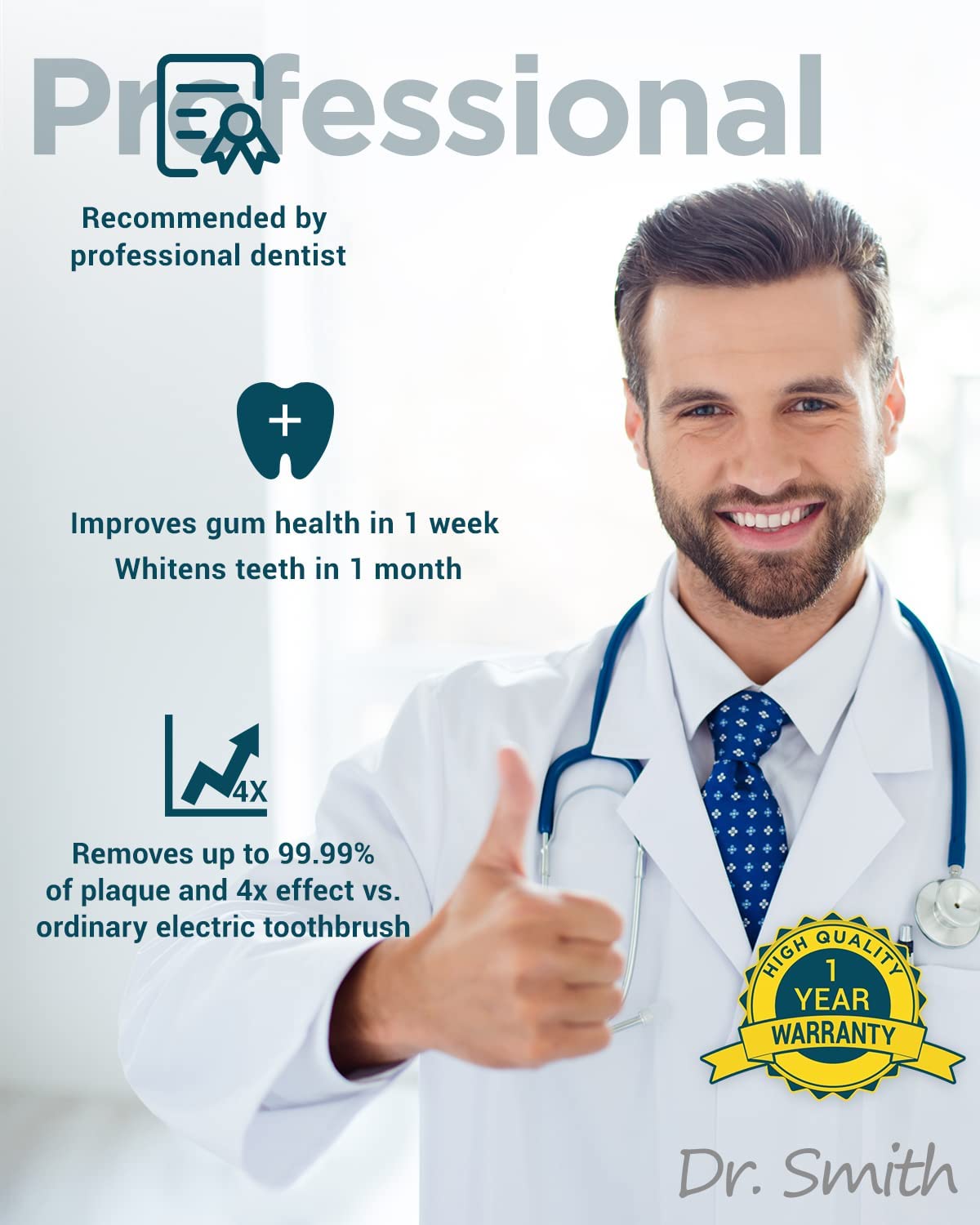 Sonic Electric Toothbrush for Adults - Rechargeable Electric Toothbrushes with 8 Brush Heads, & Travel Case,Teeth Whitening , Power Electric Toothbrush with Holder, Once Charge for 120 Days - H8 Pink