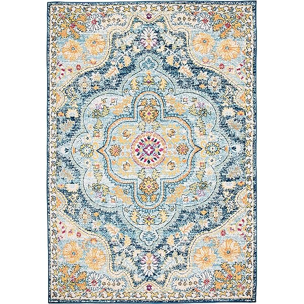 Rugshop Vintage Distressed Bohemian Area 5' x 7' Multi 5' x 7' Multi Color