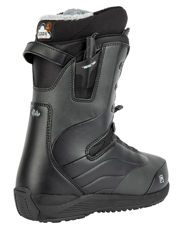 Nitro Crown TLS Womens Snowboard Boots - Black - 2023