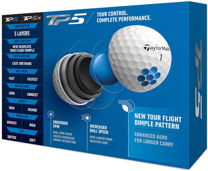 TP5 Golf Ball(12 Dozen Total 60)