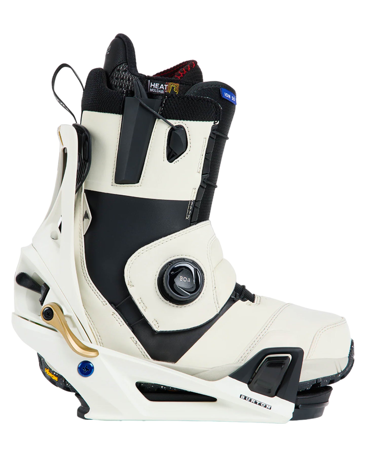 Burton Men's Step On® Genesis Re:Flex Snowboard Bindings - White / Gold - 2024