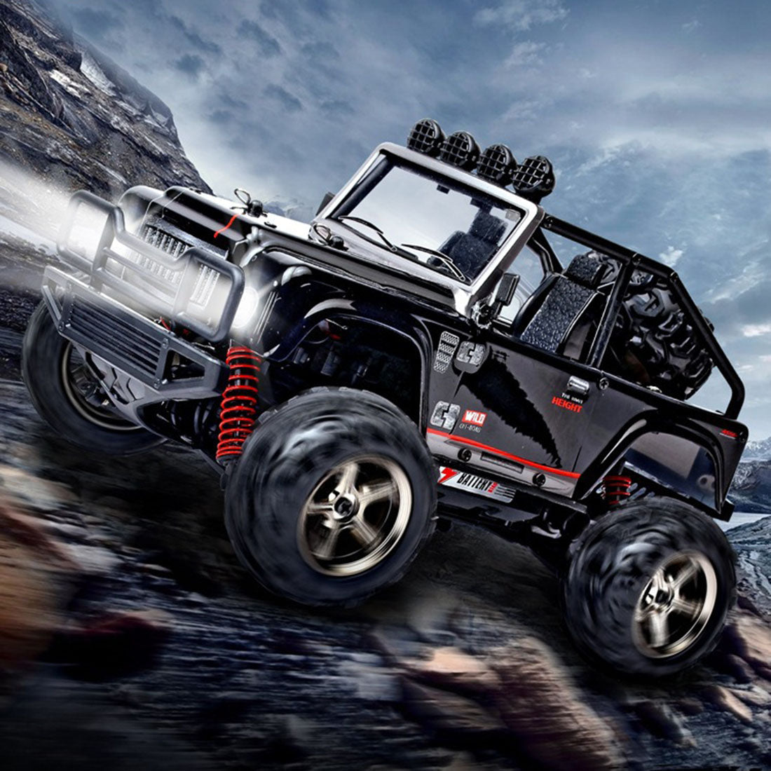 SUBOTECH BG1511 1:22 2.4G Electric RC Car 4 x 4 45KM/H High Speed Desert Off-road Vehicle - RTR