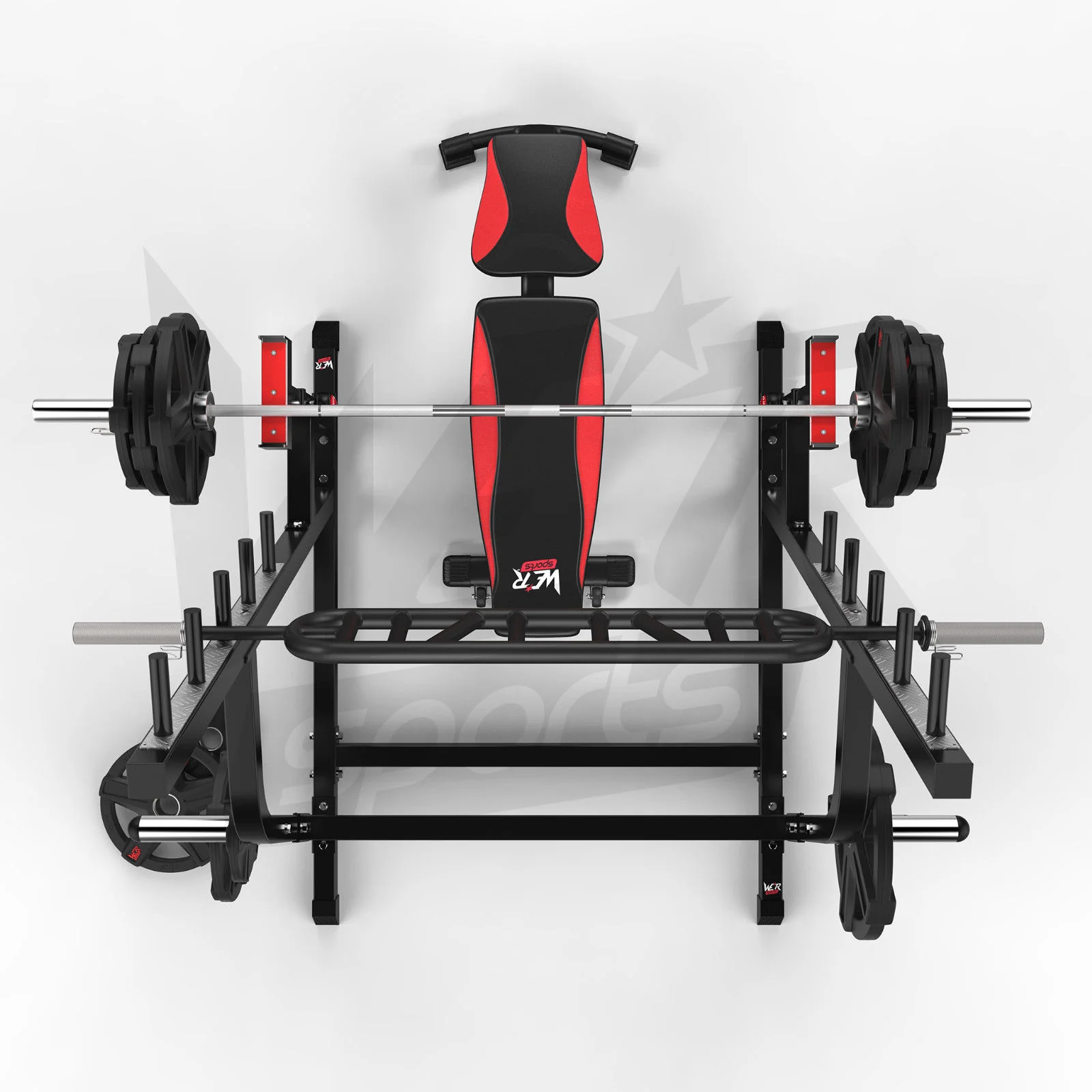 RackXPower Adjustable Weight Lifting Squat Rack