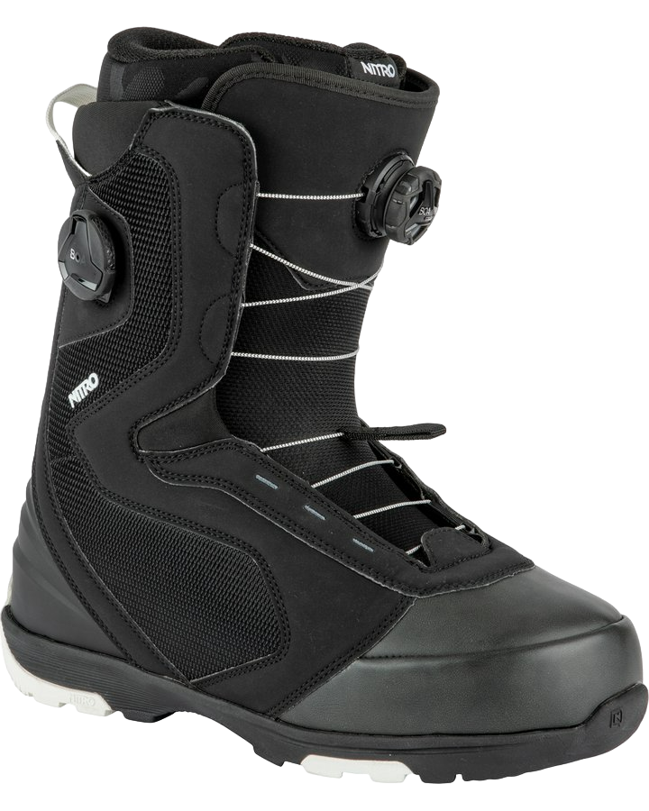 Nitro Club BOA Snowboard Boots - Black/White - 2023