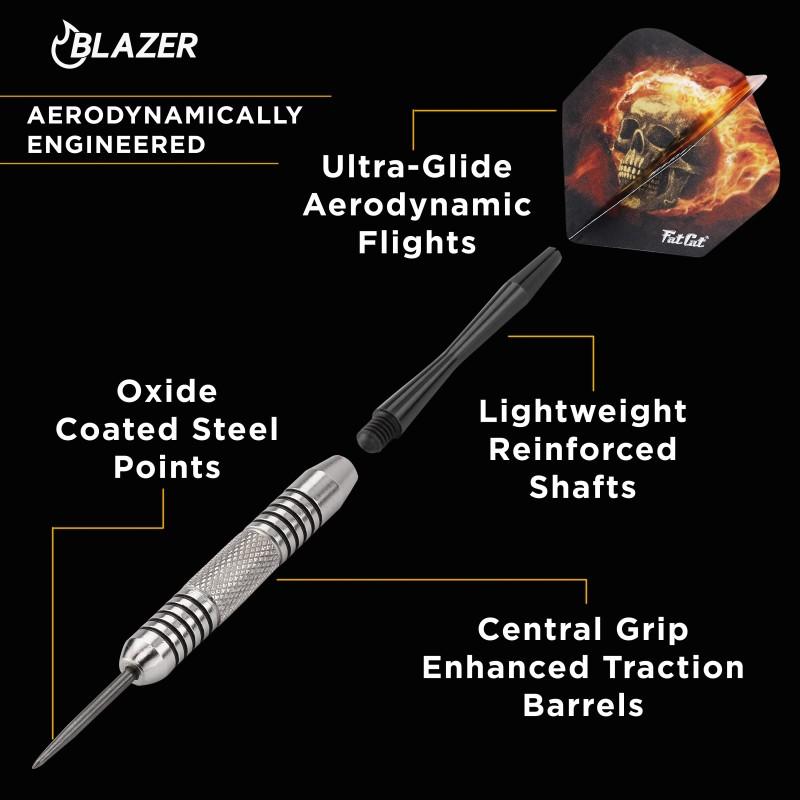 Fat Cat Blazer Steel Tip Darts 23 Grams